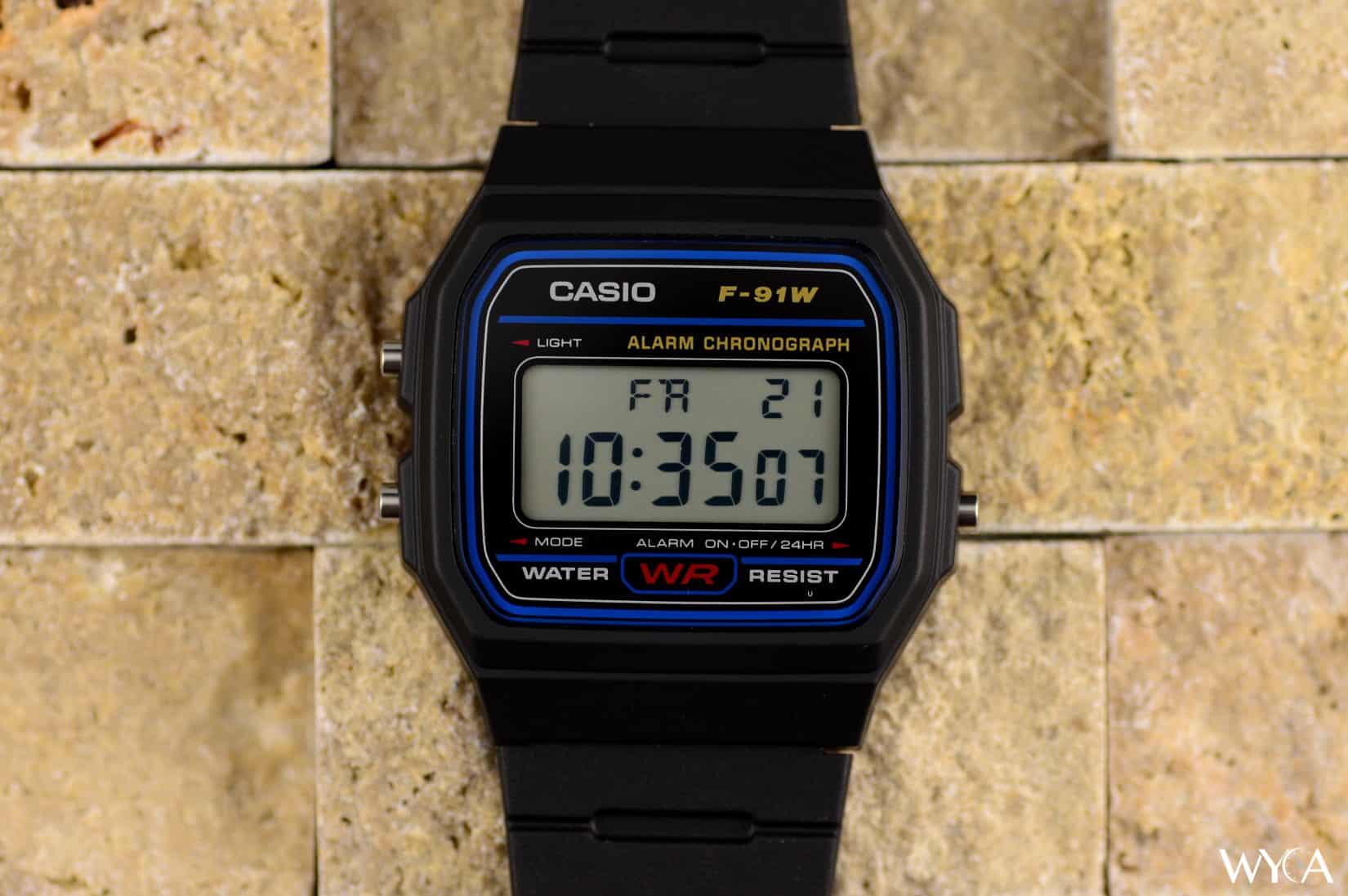 Casio F-91w Set Time